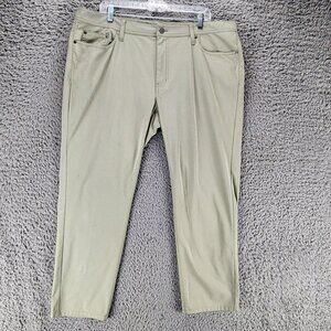 J. Hilburn Pants Mens 40x26 SLL Green Stretch Mid Rise Slim Fit *Read*